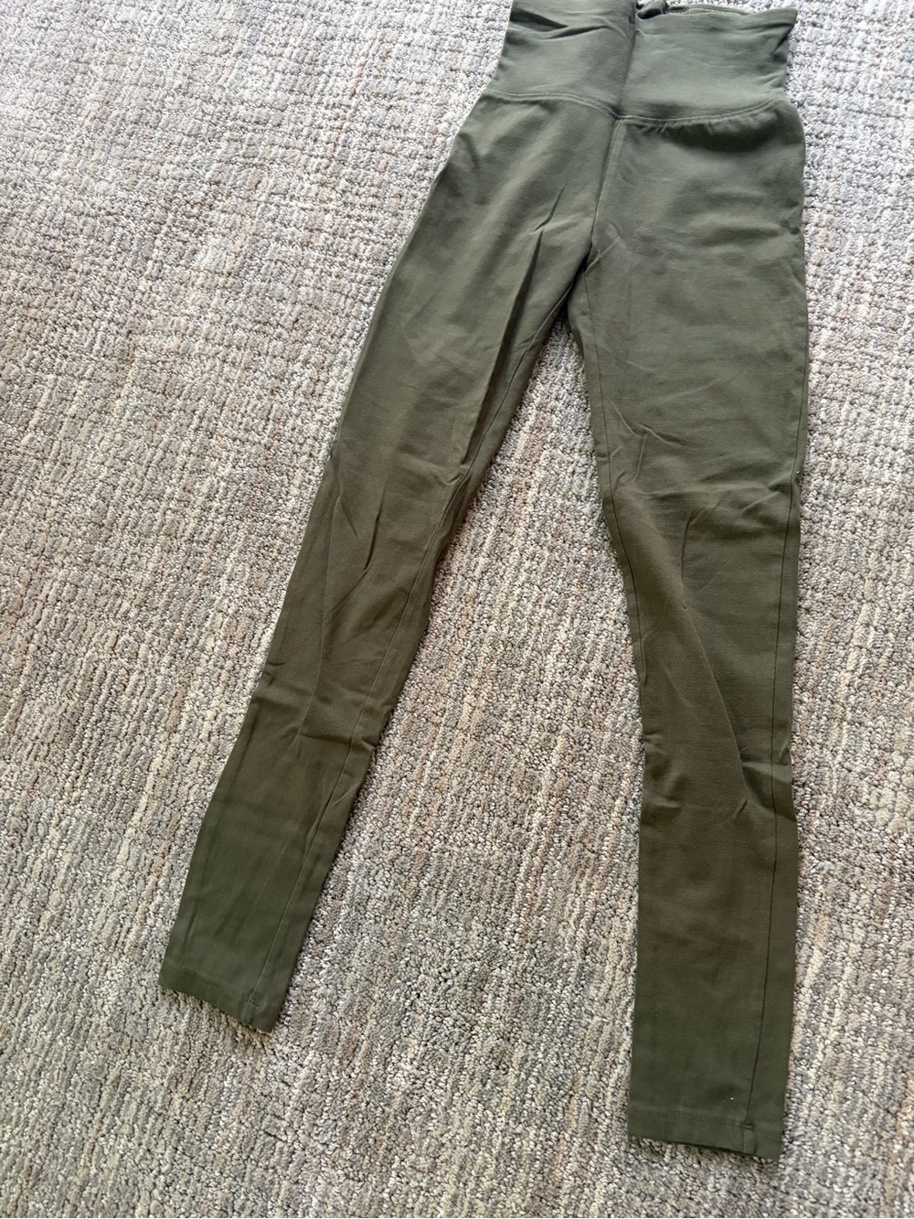 High-Waist Olive Green Women’s Jeans